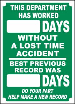 Safety Score Board Sign - 20x28"